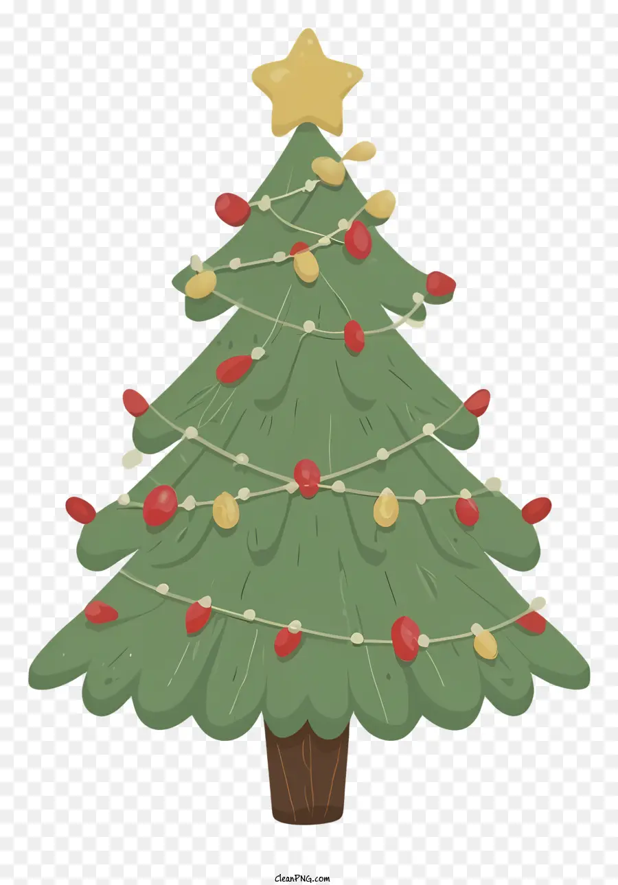 árvore De Natal，Desenho Animado Imagem PNG