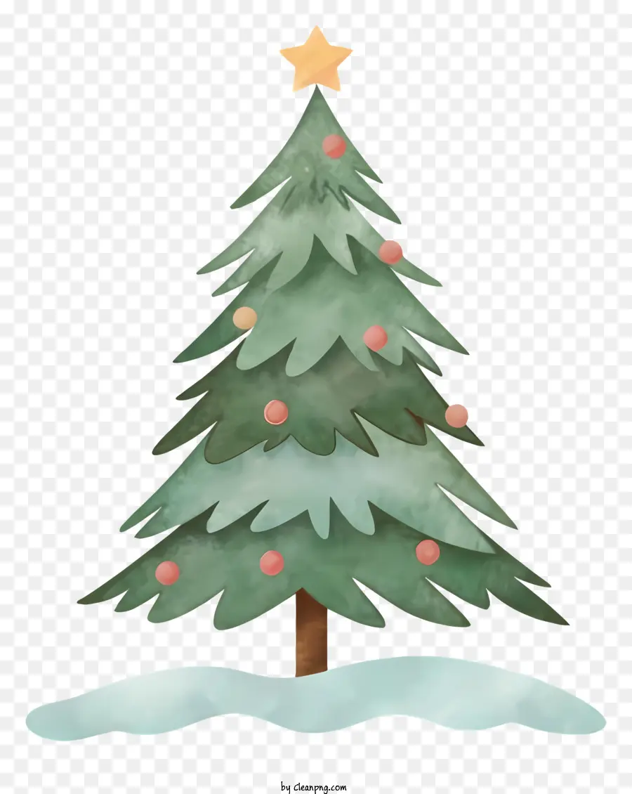 árvore De Natal，Neve PNG