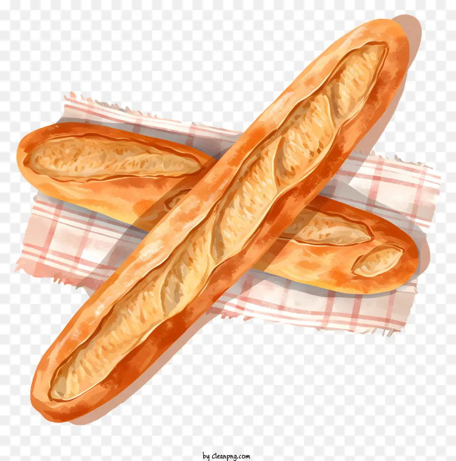 Baguettes，Pão Branco PNG