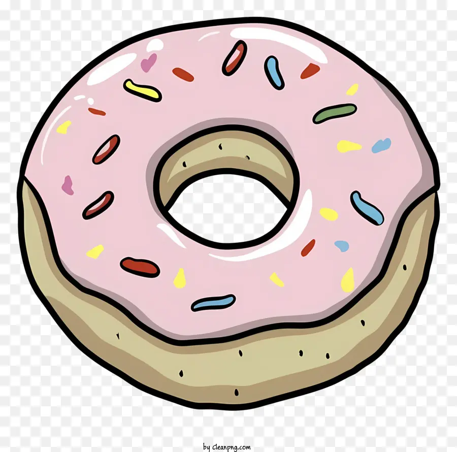 Rosquinha Rosa，Donut Fosco Rosa PNG