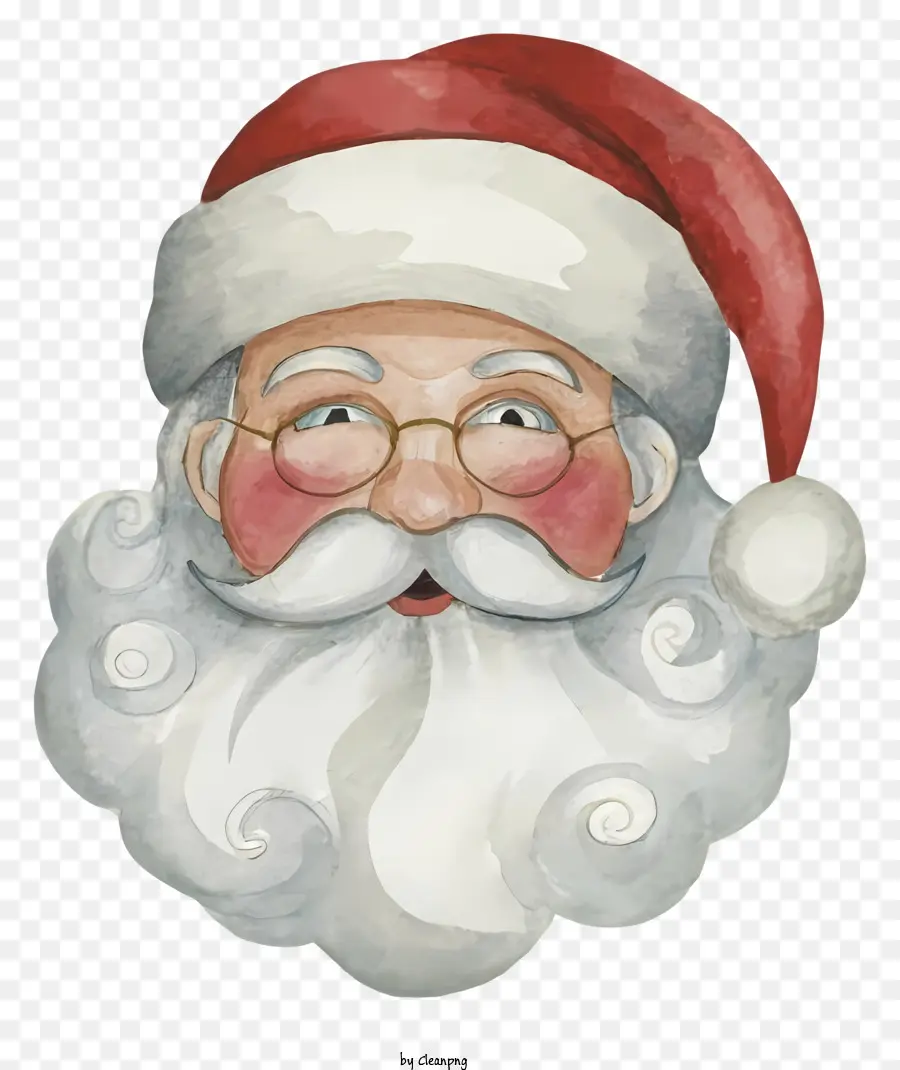 Pintura Em Aquarela，Papai Noel PNG