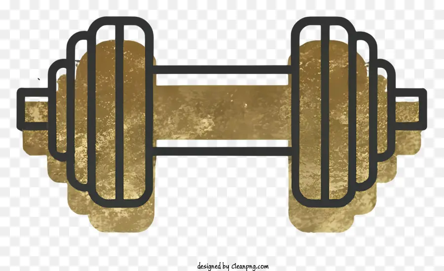 Halteres，Dumbbell De Ouro PNG