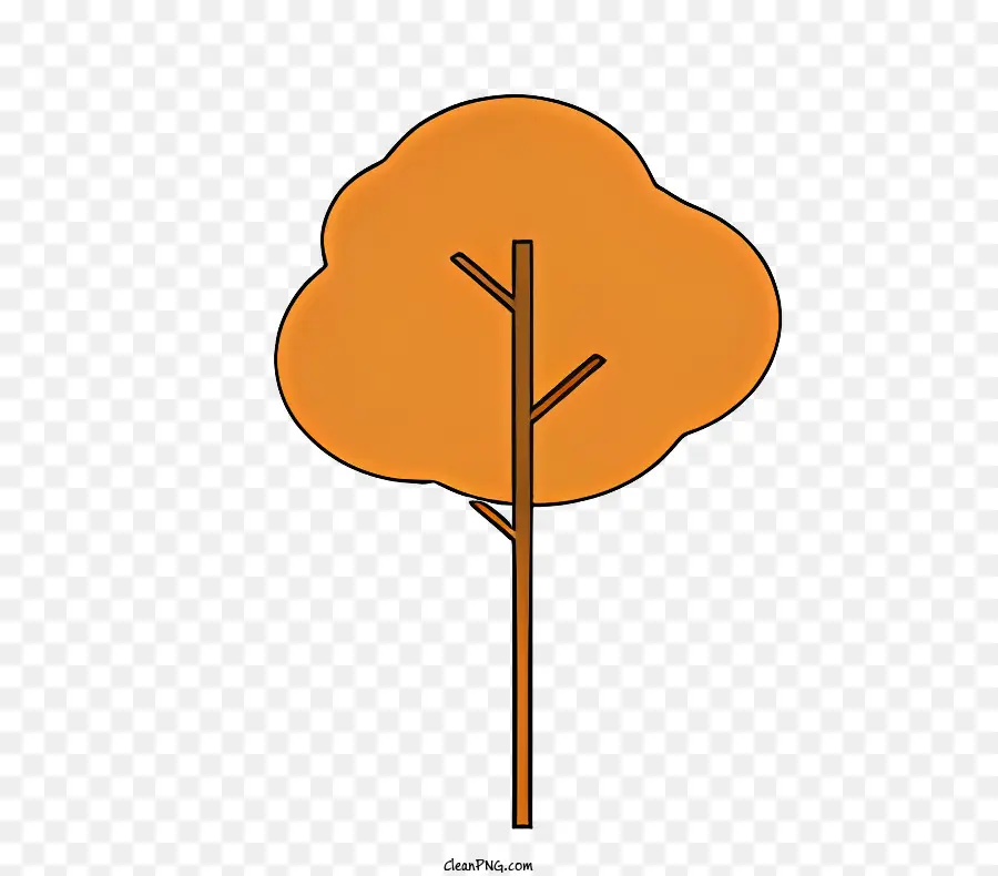 árvore De Ilustração，único Tronco PNG