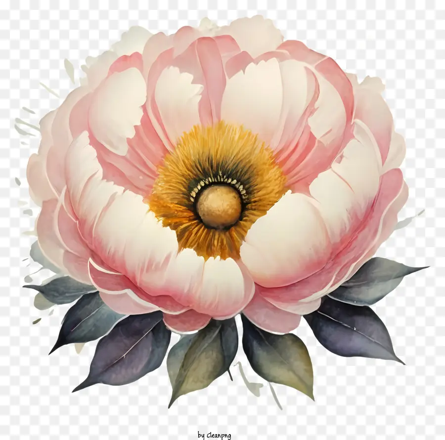 Cor De Rosa Peônia，Pintura Das Flores PNG