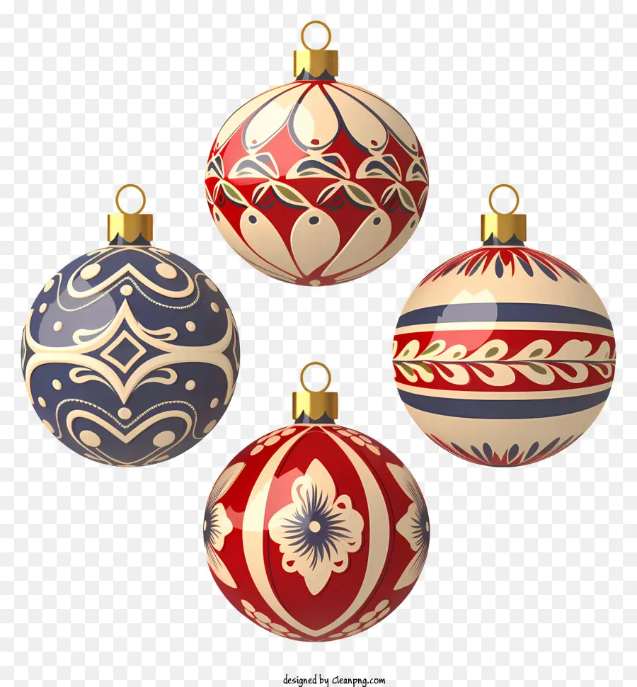 Bolas De Natal，Modelo 3d PNG