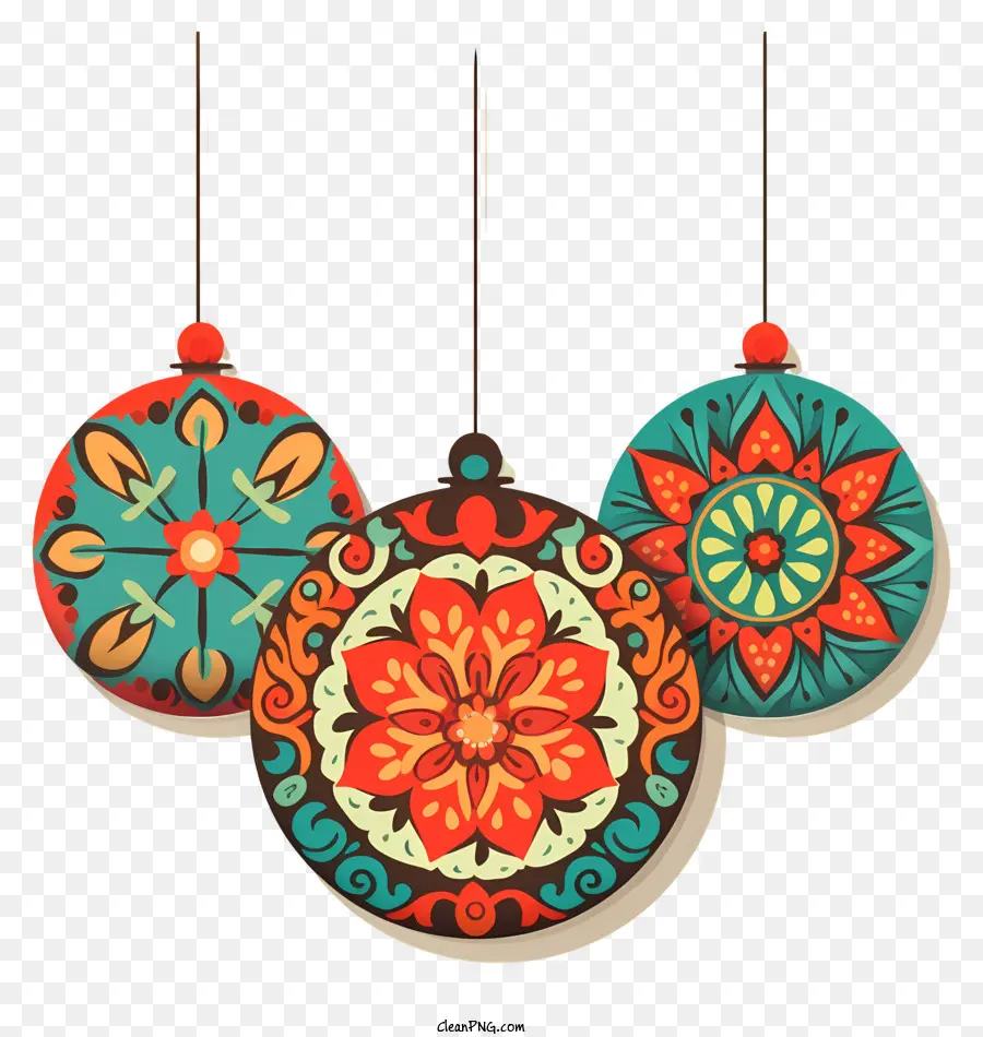 Bolas De Natal，Decorações Ornamentais PNG