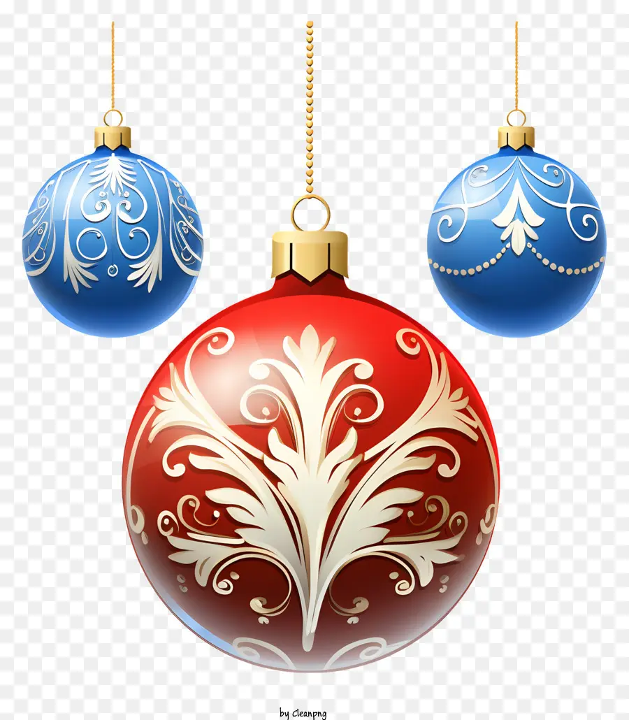 Bolas De Natal，Decorações Ornamentadas PNG