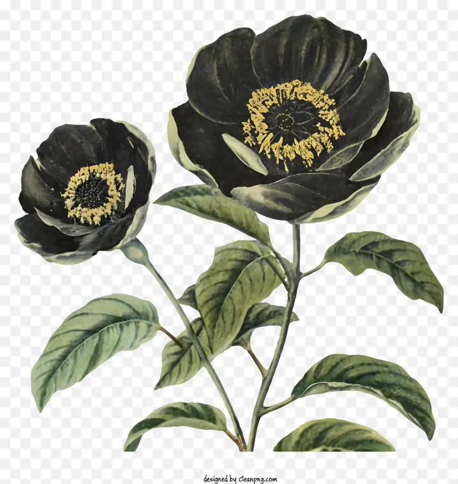 Flor，Flores Negras PNG