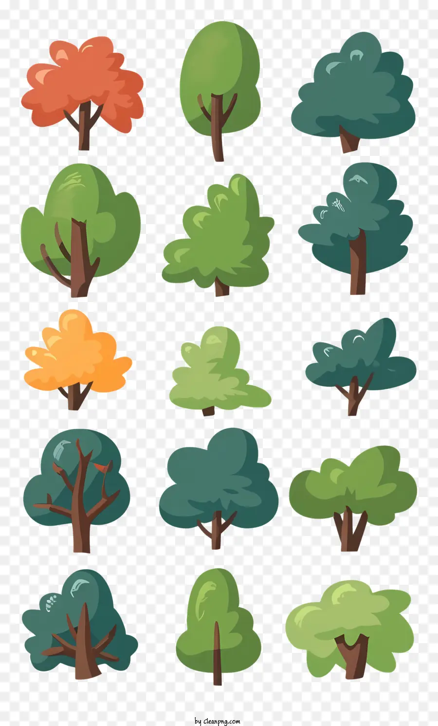Tipos De árvores，Deixa PNG