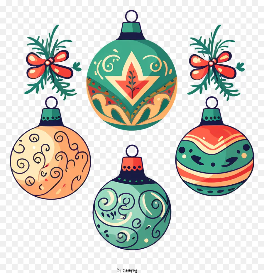 Bolas De Natal，Ornamentais PNG