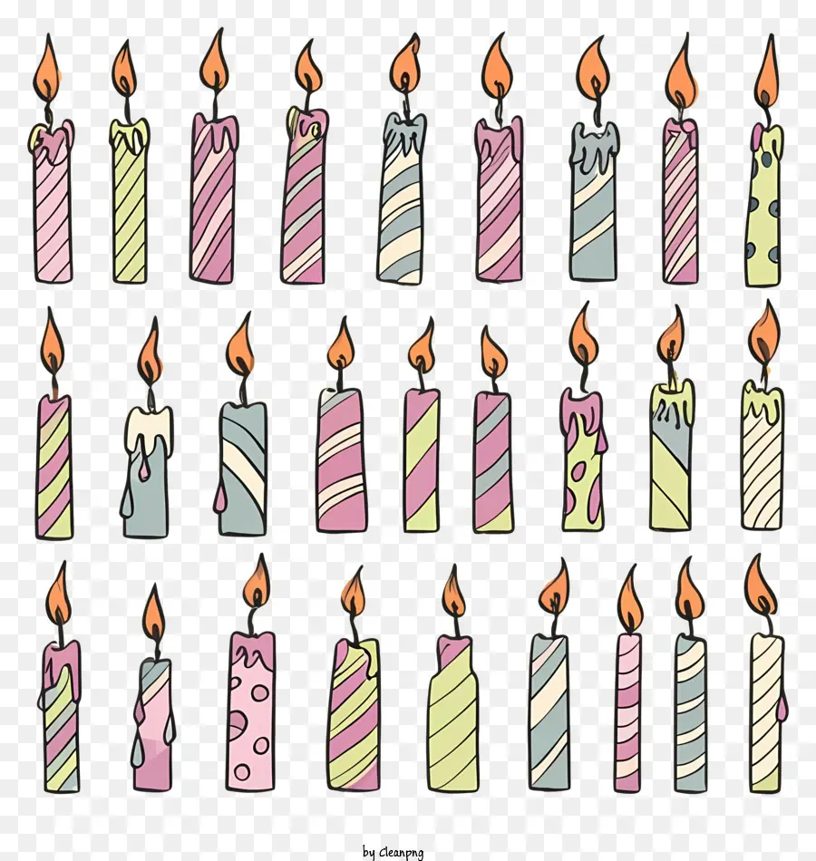 Velas，Velas De Aniversário PNG