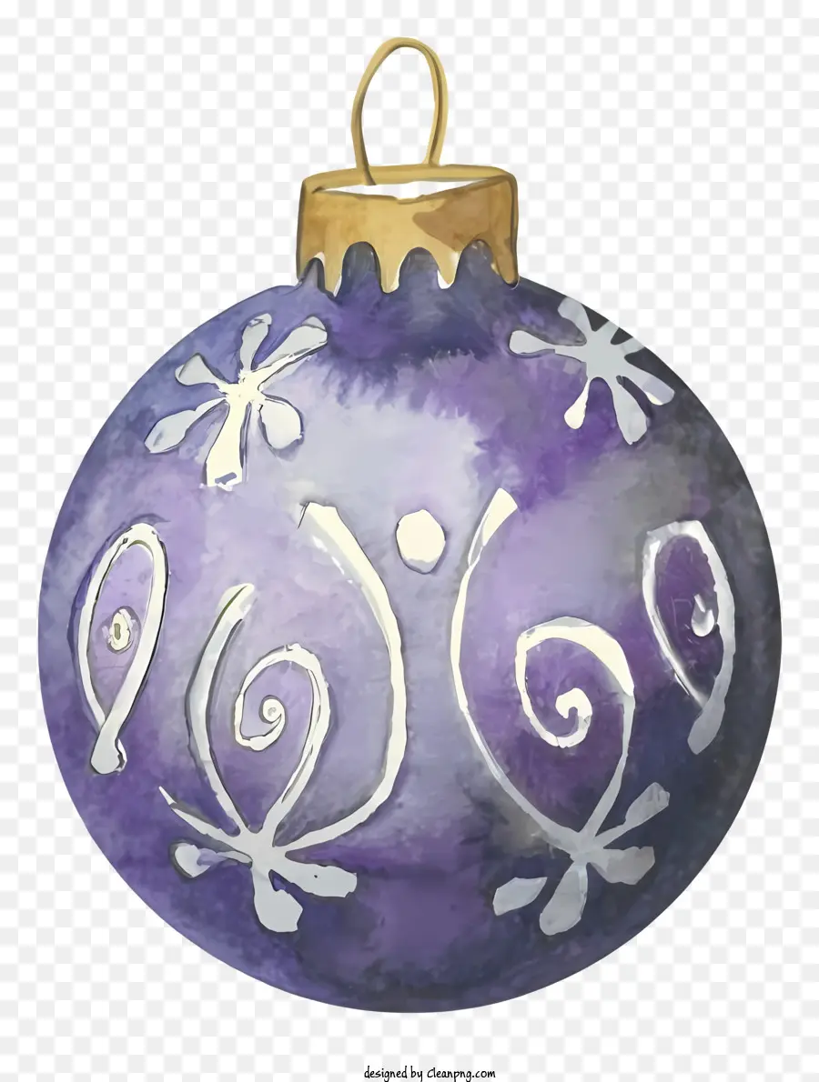 Enfeite De Natal，Ornamento Roxo PNG