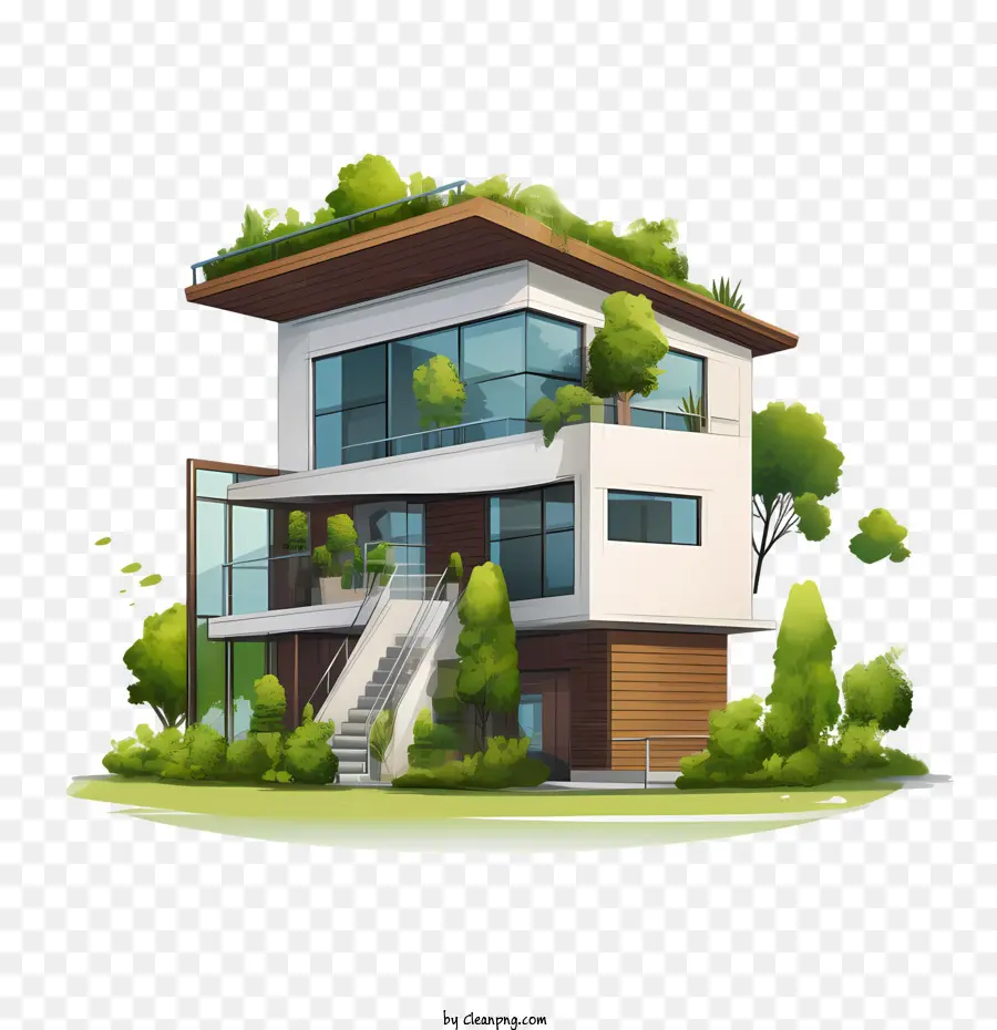 Casa Ecológica，O Modern House PNG
