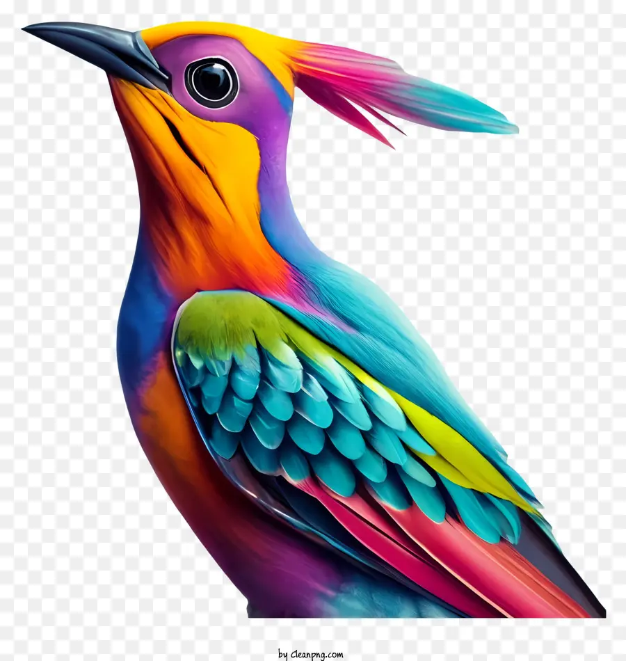 Pássaro Colorido，Arco Íris De Plumas PNG