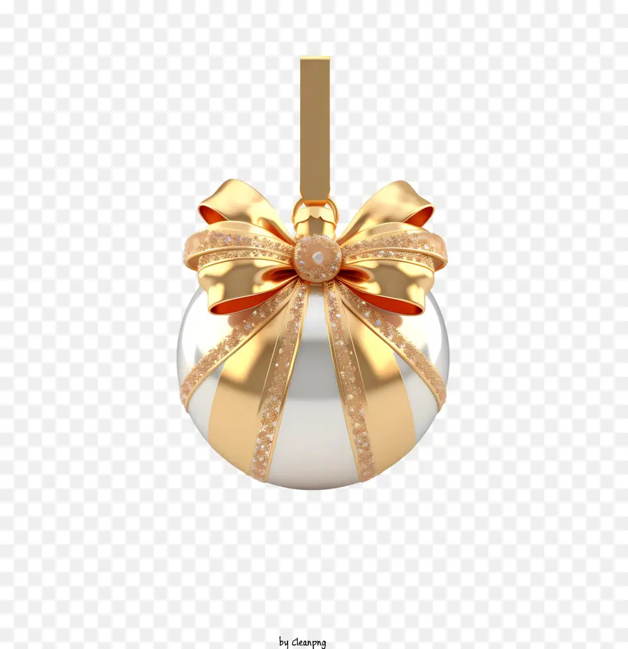 Bola De Natal，Ouro PNG