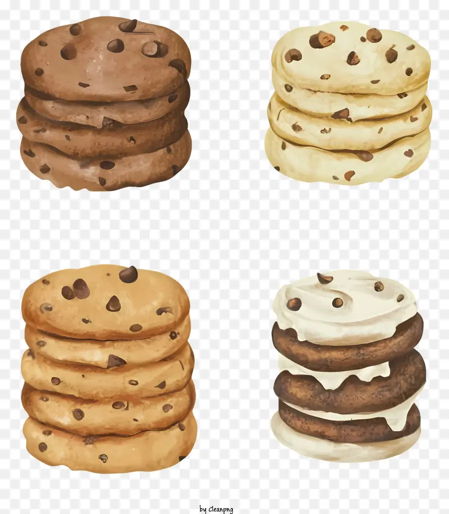 Chocolate Chip Cookies，Chocolate Chip PNG