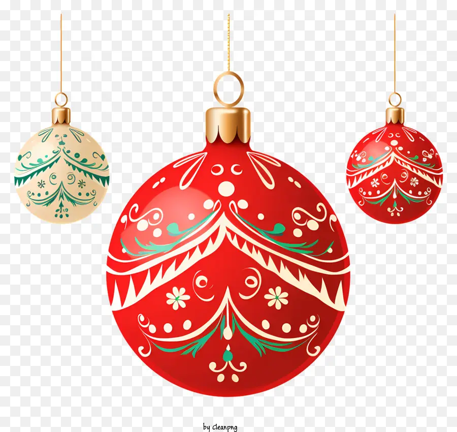Enfeites De Natal，Decorações Ornamentadas PNG