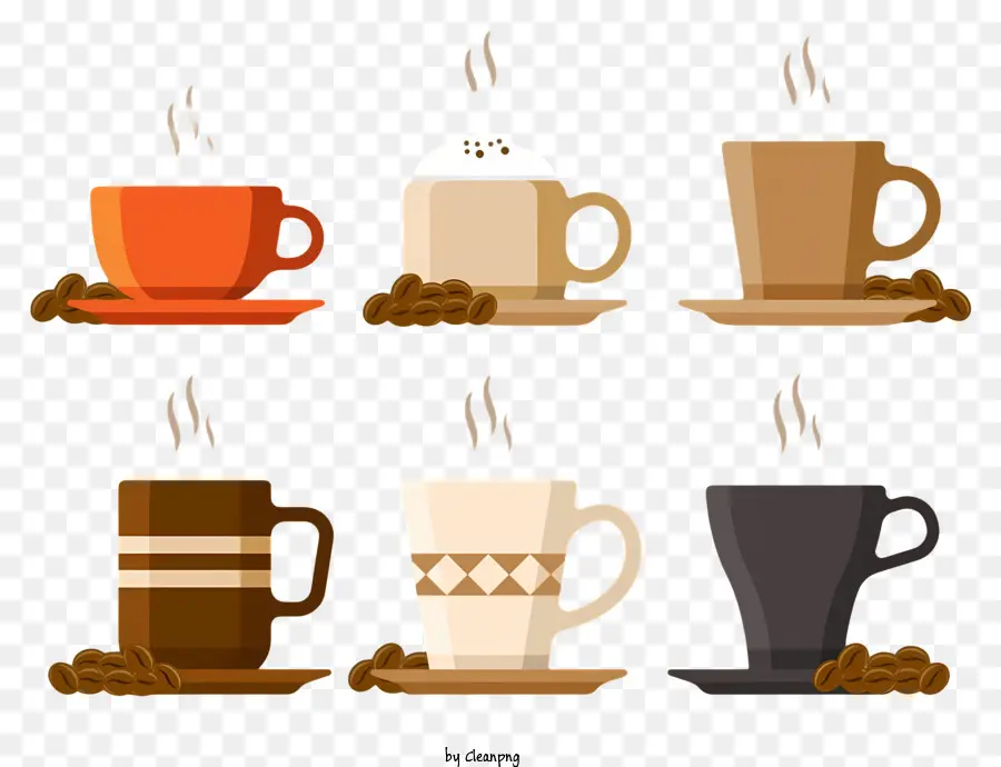 Grãos De Café，O Cups PNG