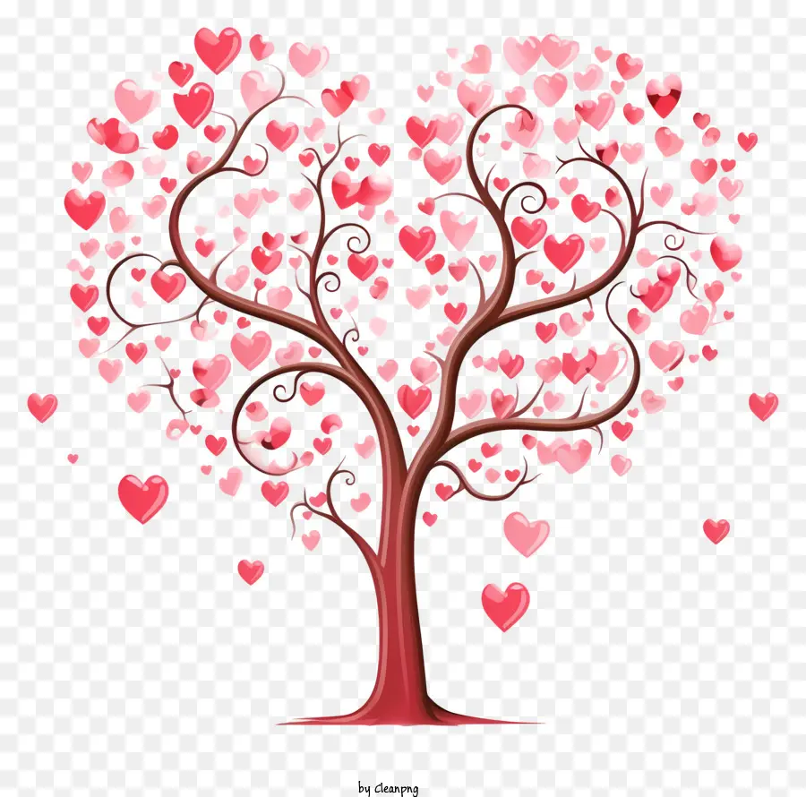 árvore，Heartshaped árvore PNG