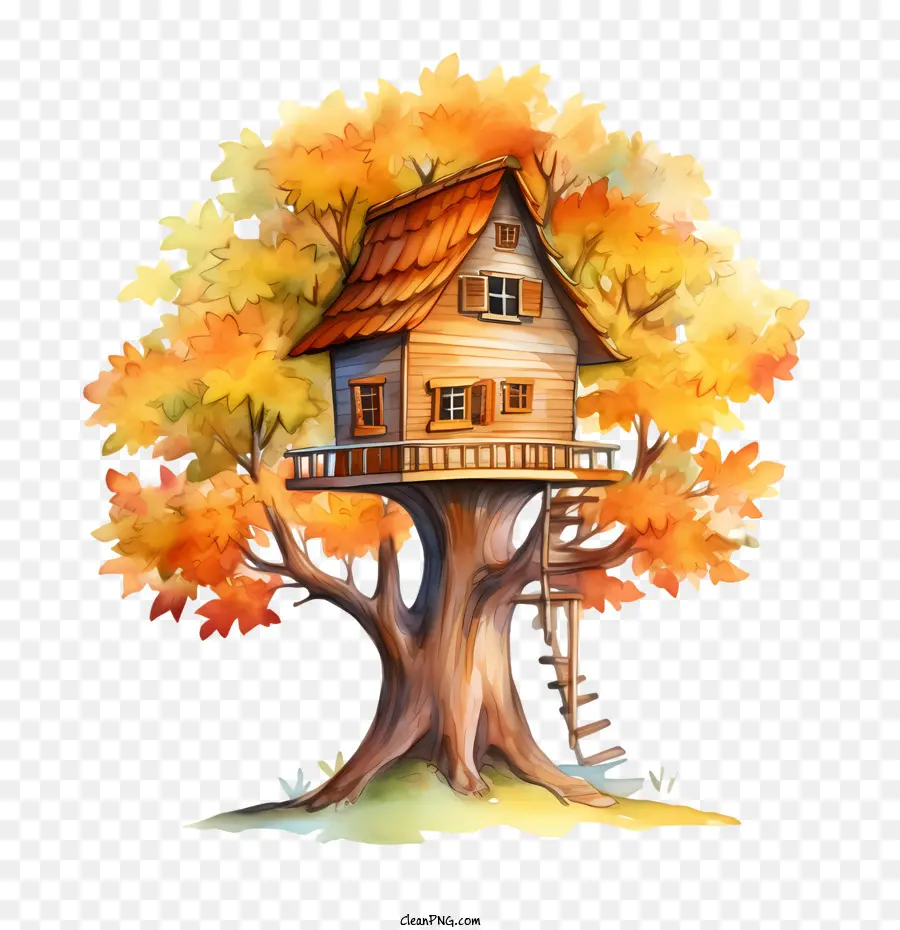Casa Na árvore，Outono PNG