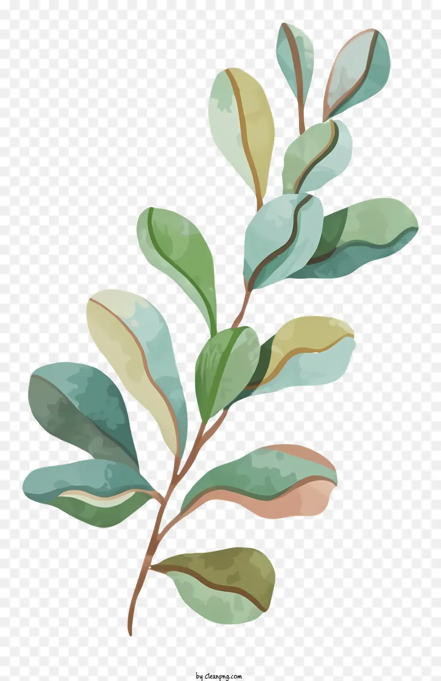Planta Verde Frondosa，Planta Com Folhas E Caules PNG