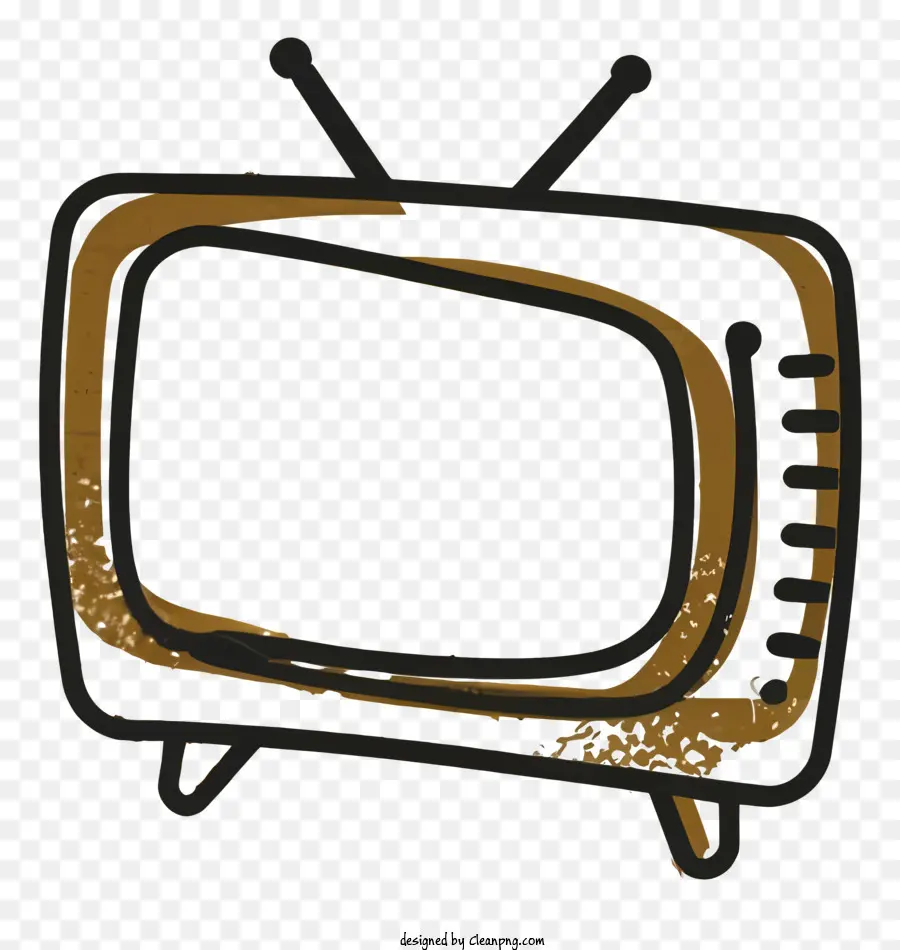 Aparelho De Televisão Antigo，Tv Retrô PNG