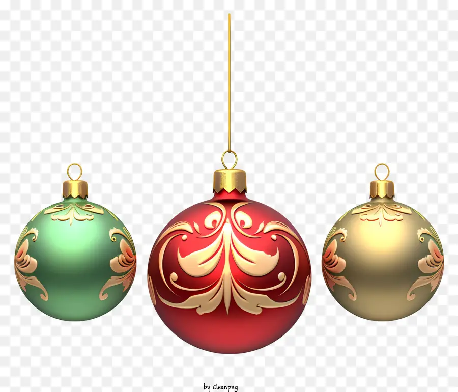 Bolas De Natal，Decorações Ornamentais PNG