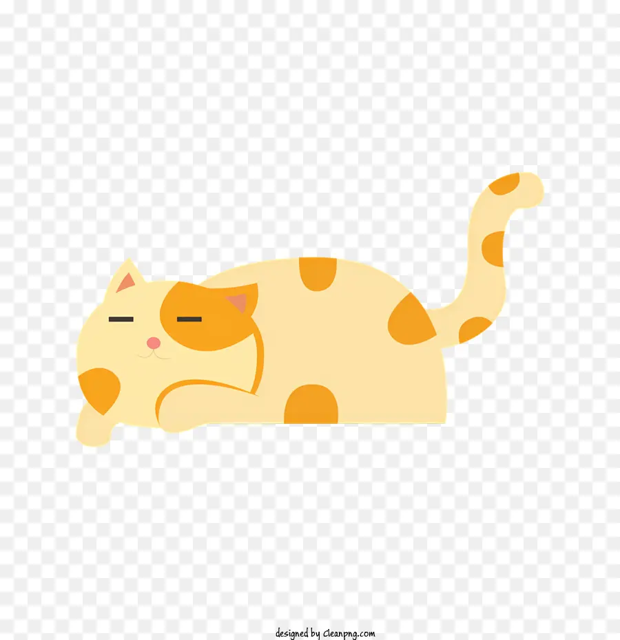 Gato Dos Desenhos Animados，Dormir Gato PNG