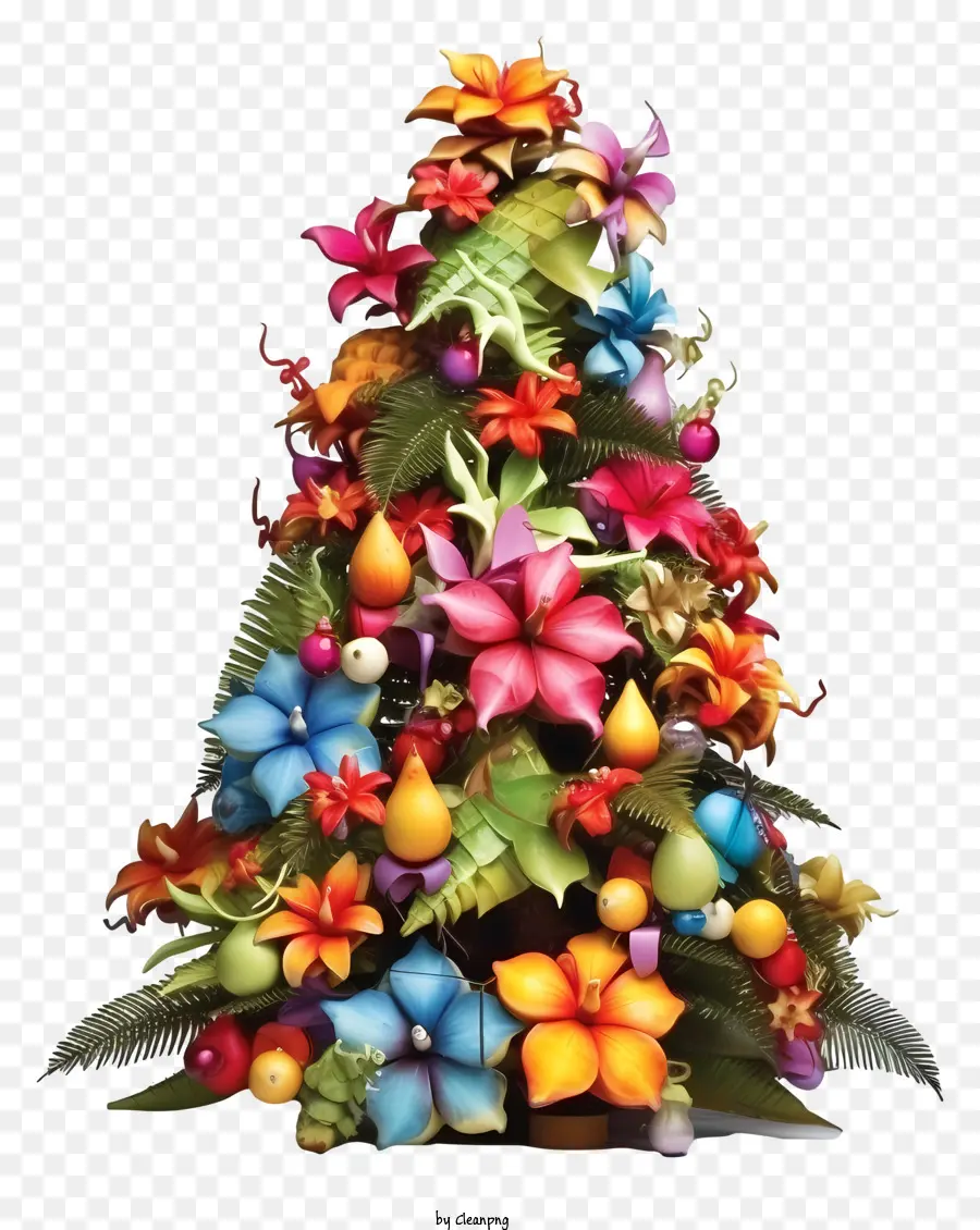 árvore De Natal，Árvore De Flores PNG