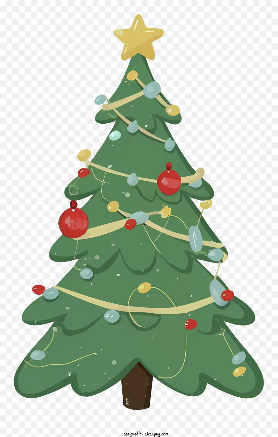 Desenho Animado Da árvore De Natal，Imagem Da árvore De Natal PNG