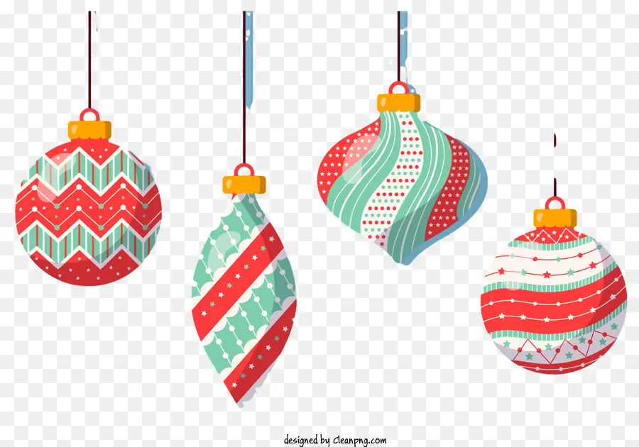 Enfeites De Natal，Ornamentos De Tecido PNG