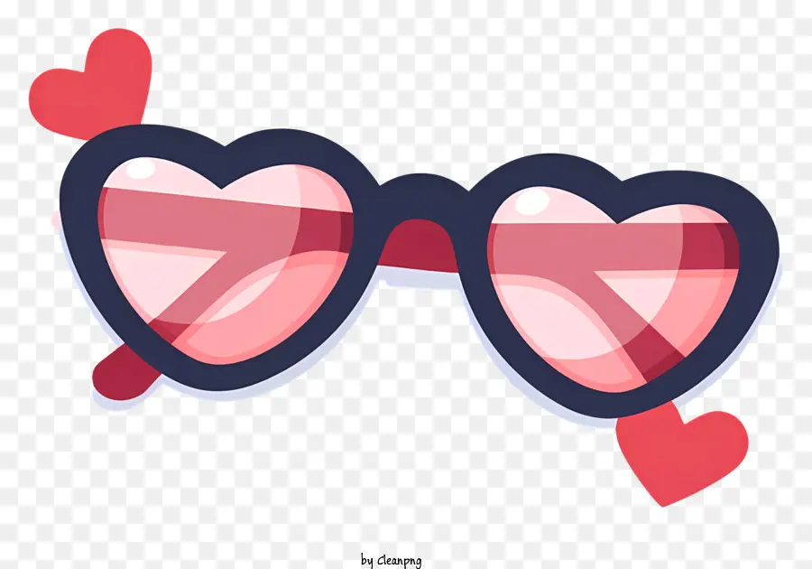 Heartshaped óculos，Óculos De Plástico Transparente PNG