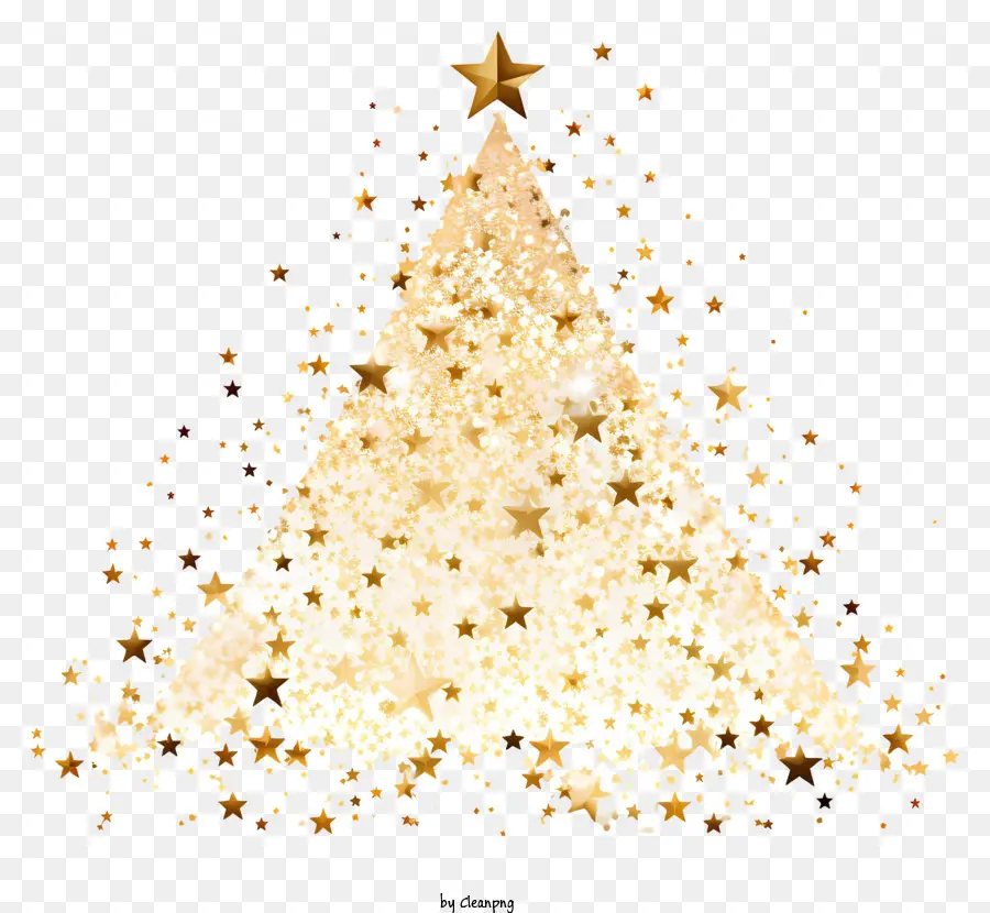 árvore De Natal，Ouro E Prata PNG