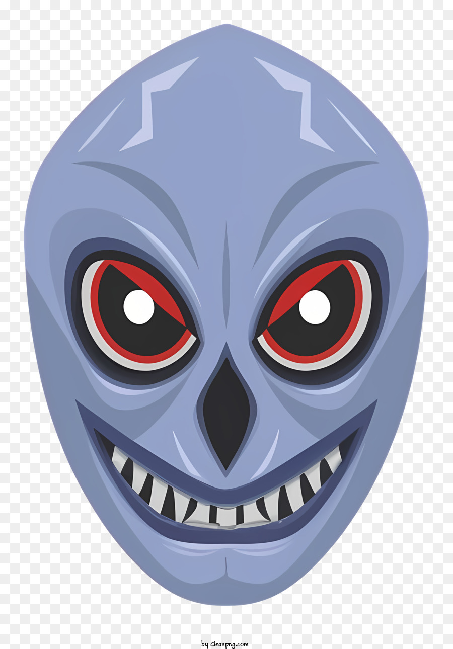 Personagem de desenho animado monstro alienígena roxo com dentes