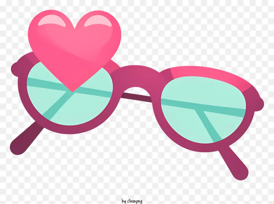 óculos De Sol，Óculos De Sol Em Forma De Coração PNG