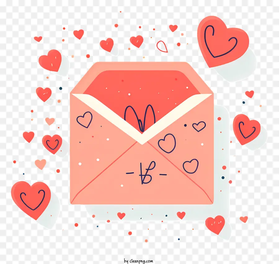 Envelope Vermelho，Símbolo Do Coração PNG
