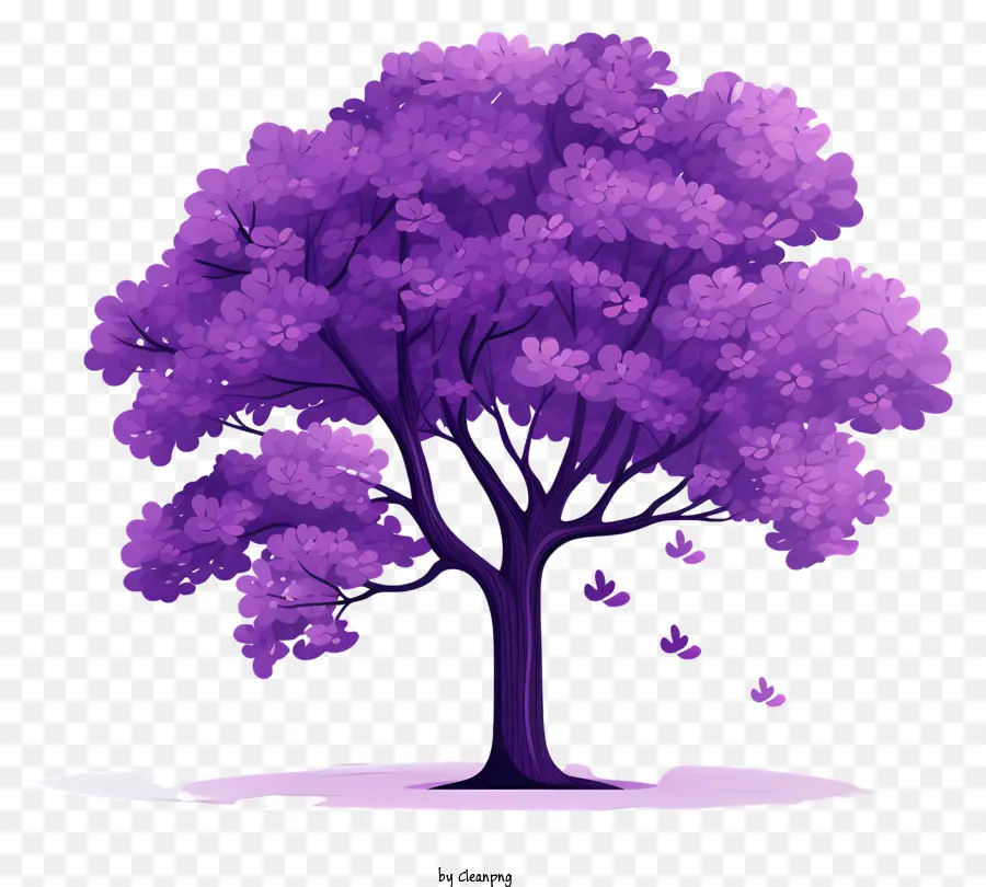 árvore Púrpura，Borboletas Rosa PNG