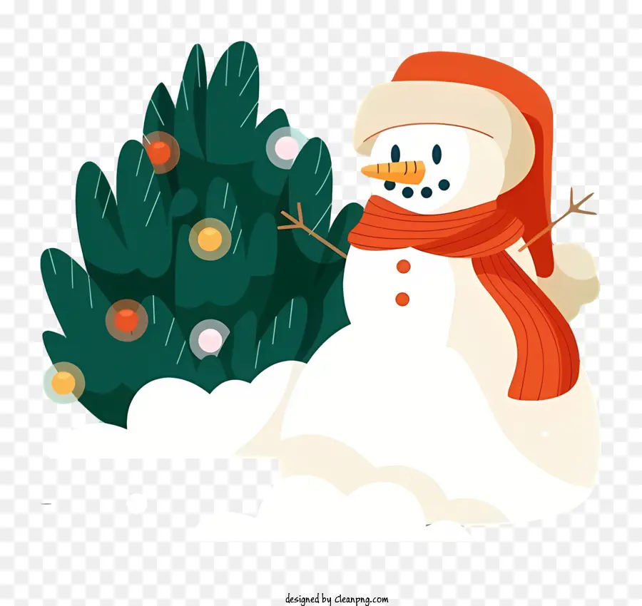 Boneco De Neve，árvore De Natal PNG