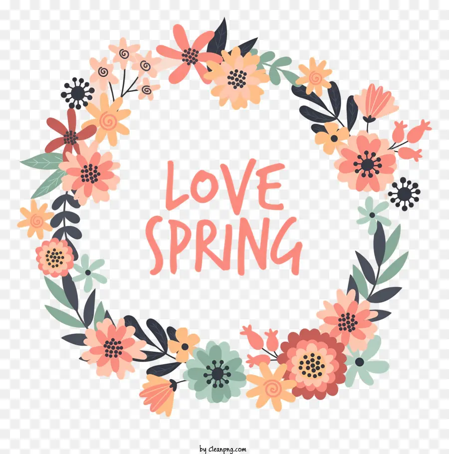 Coroa De Flores，Love Spring PNG