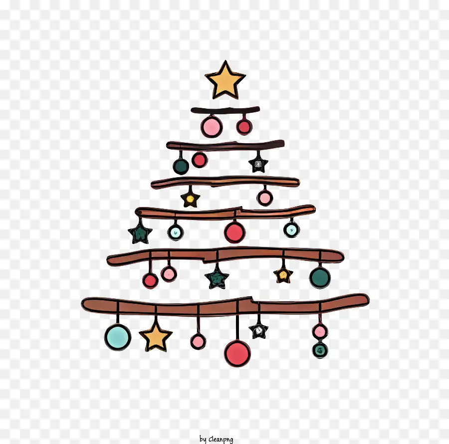árvore De Natal，Ramos PNG