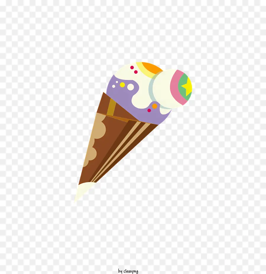Sorvete，Cone Waffle PNG