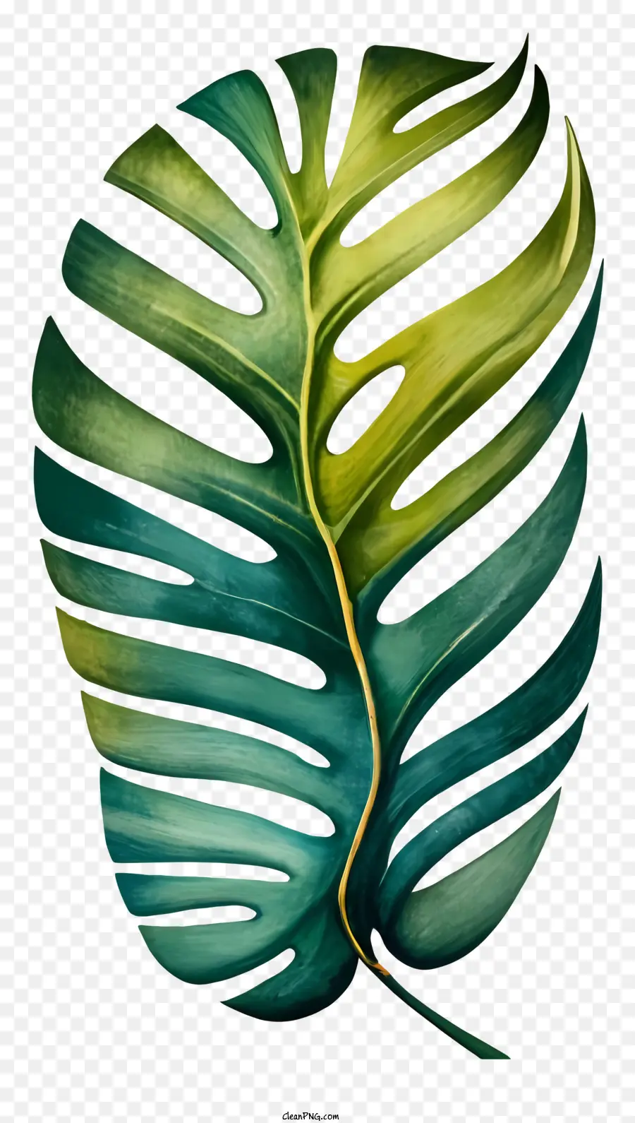 Folha Verde，Folha Monstra PNG