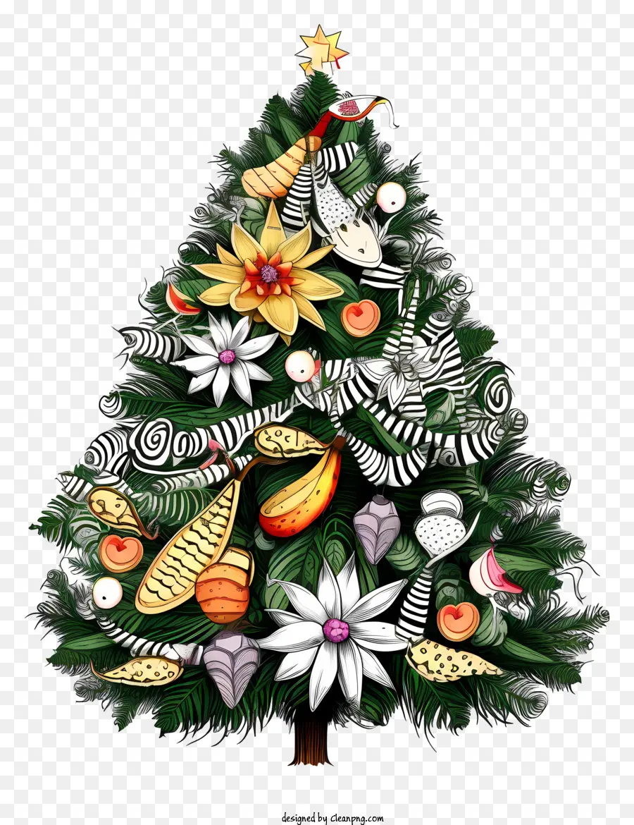 Decoração Da árvore De Natal，Peça Central De Férias PNG