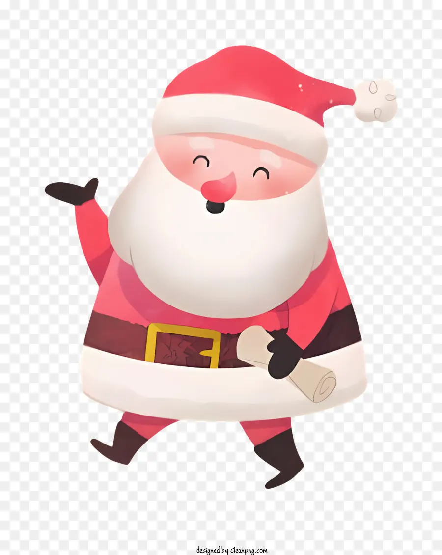 Papai Noel Traje，Chapéu Vermelho E Branco Do Papai Noel PNG