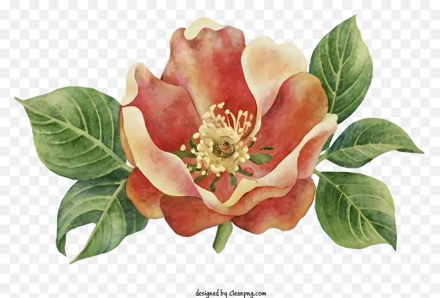 Pintura De Rosas Vermelhas，Arte De Fundo Preto PNG