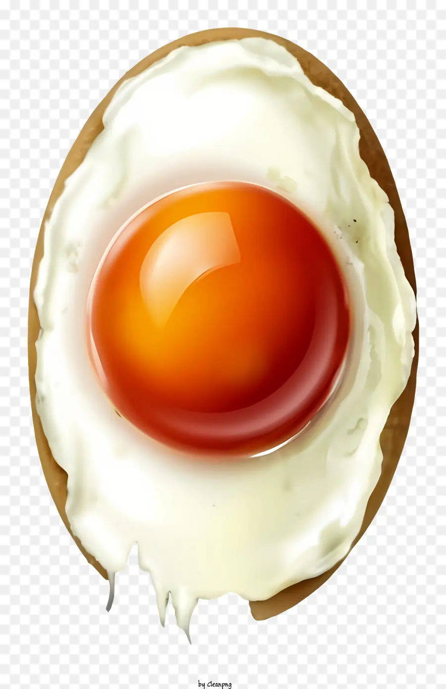 Gema De Ovo Na Torrada，Ovo Frito PNG