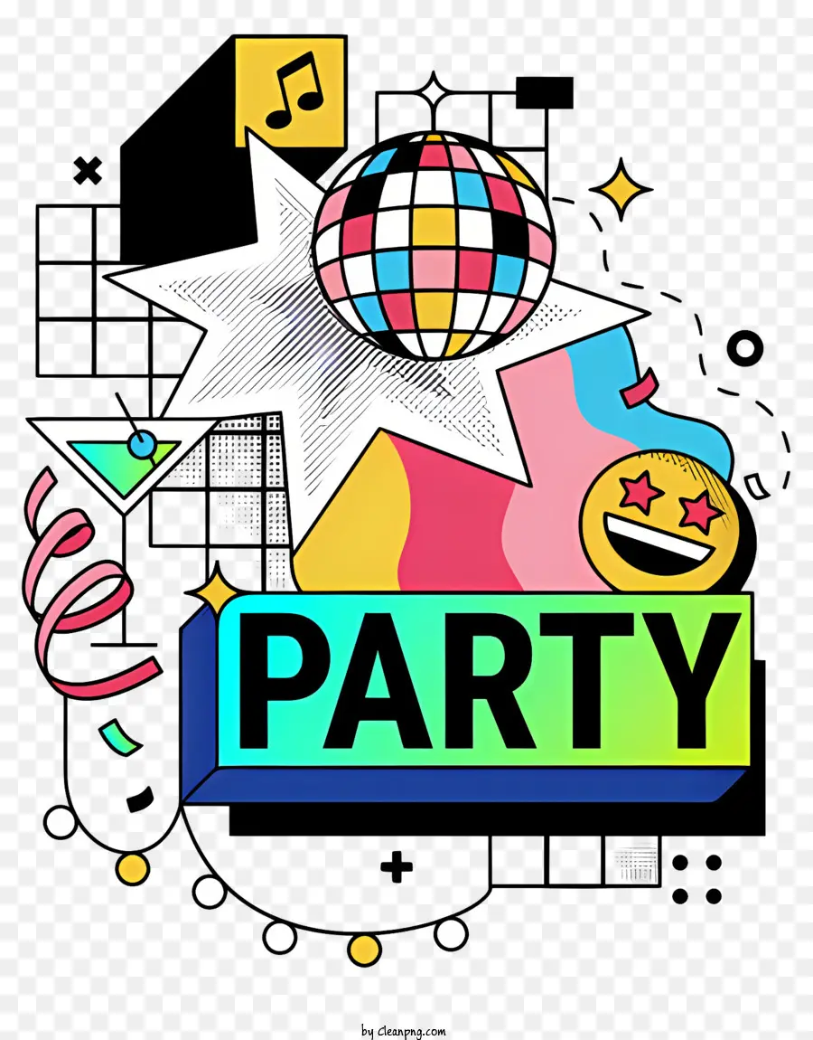 Disco Party，Bola De Discoteca PNG
