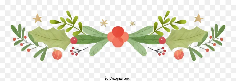 Holly Bush，Folhas Verdes PNG