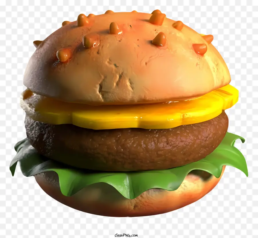 3d Hamburger，Imagem De Hambúrguer PNG