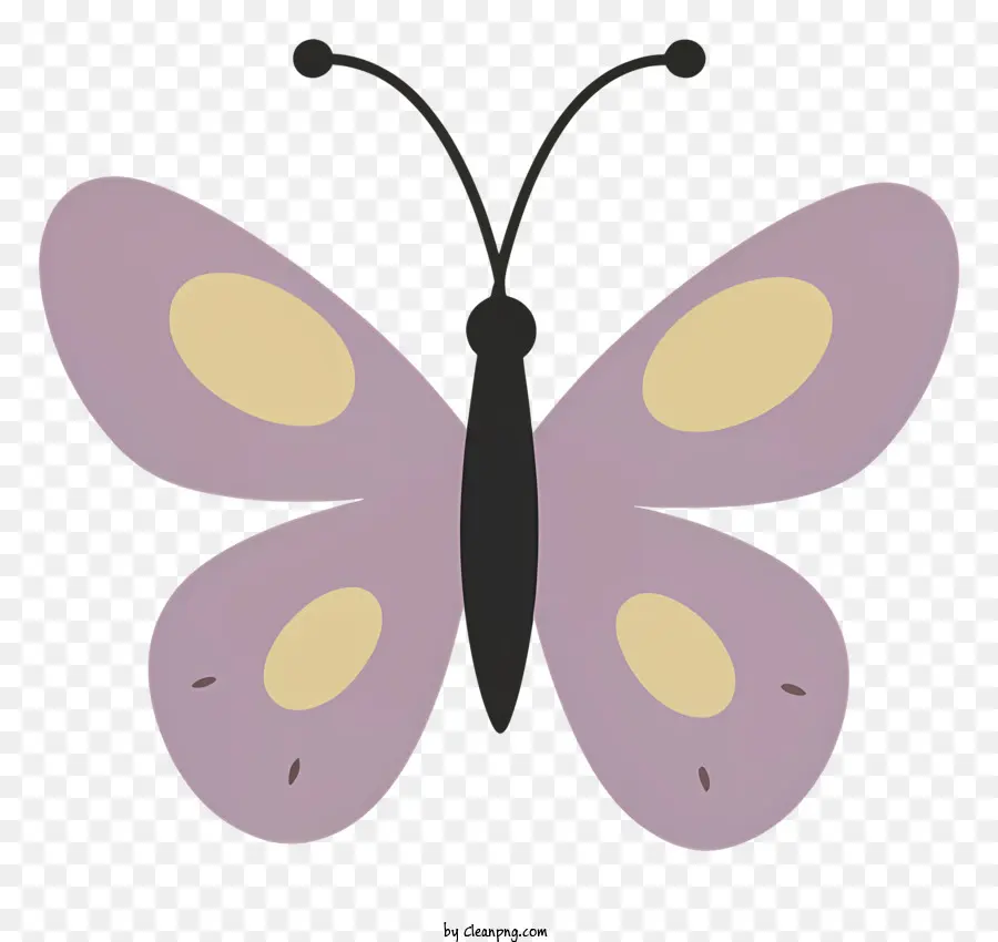 Purple Butterfly，Corpo Amarelo PNG